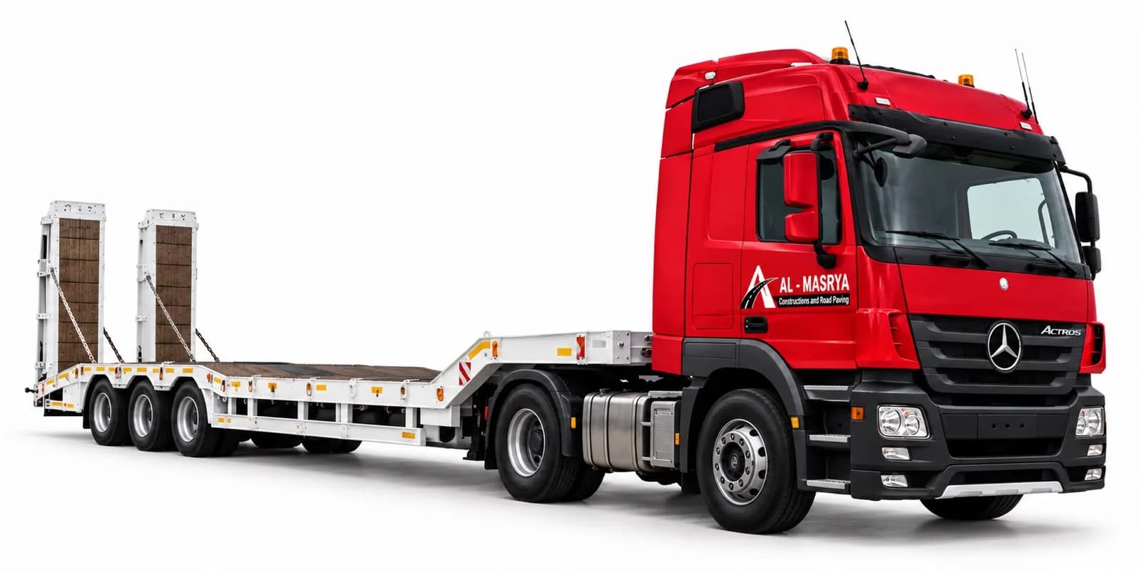 MERCEDES low-bed trailer