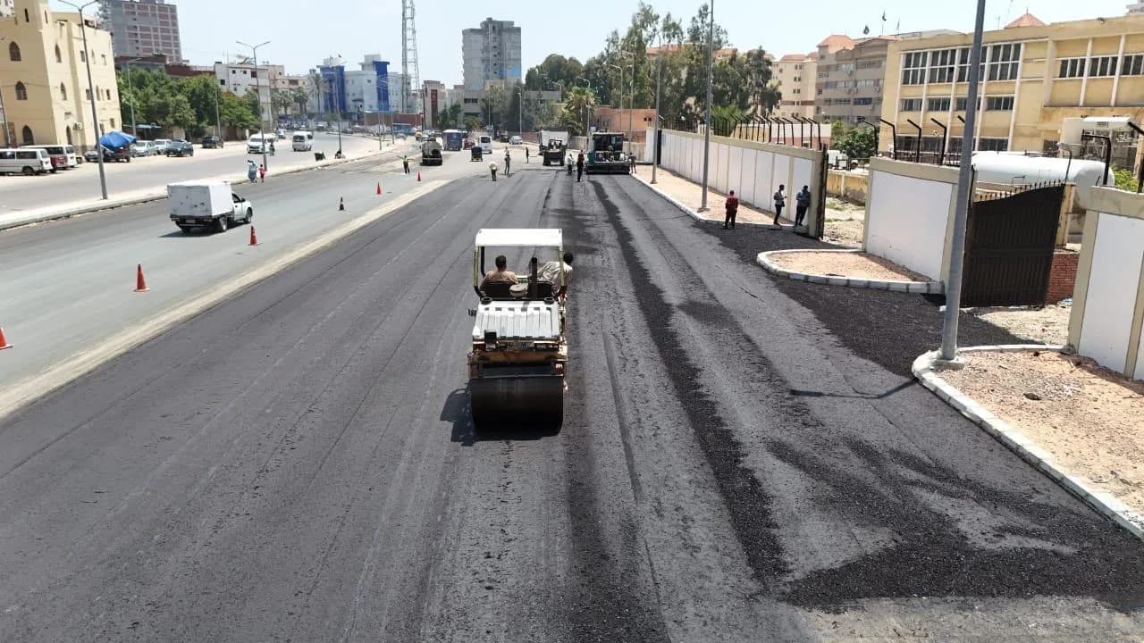 Compaction works on site