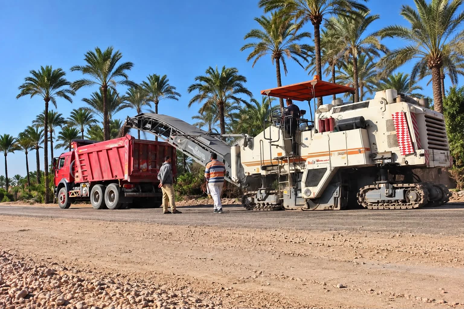 Milling the old surface