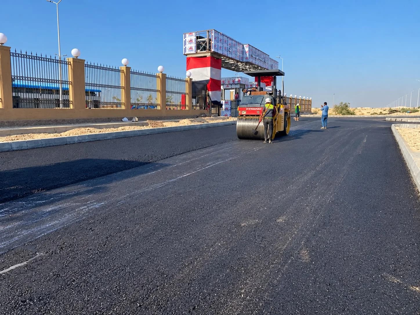 Paving at the market entrance